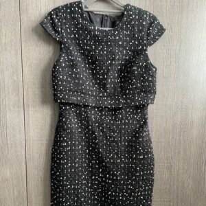 Tweed knee length dress